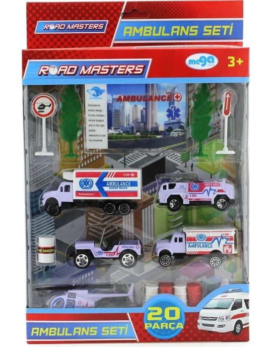 ÇOK SATAN Helikopterli Metal Ambulans Seti  Jp9105