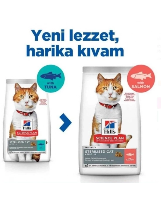 ÇOK SATAN Hills Somonlu Kısırlaştırılmış Yetişkin Kedi Maması 8+2 Kg Hediyeli