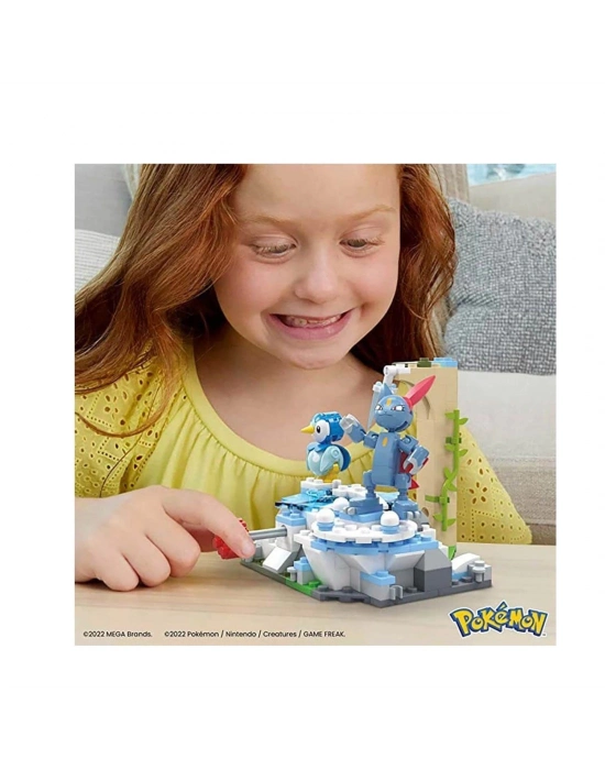 ÇOK SATAN HKT20 MEGA Pokemon -  Piplup ve Sneasel Kış Macerası Seti 183 parça + 7 yaş