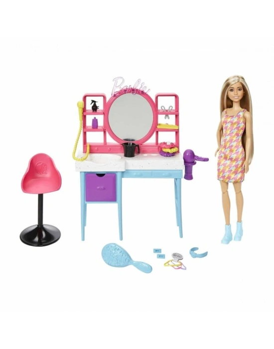 ÇOK SATAN HKV00 Barbie Muhteşem Kuaför Oyun Seti