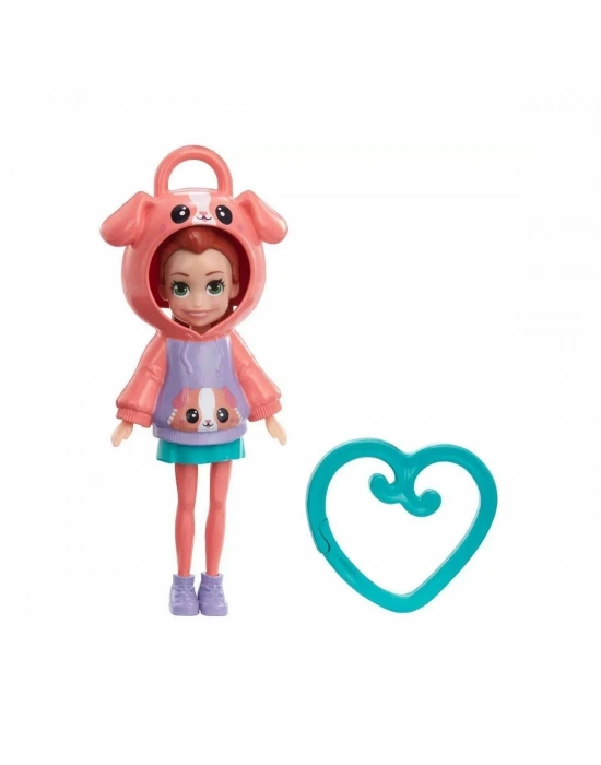 ÇOK SATAN HKV98 Polly Pocket Kapüşonlu Bebekler -1 adet stokta olan gönderilir