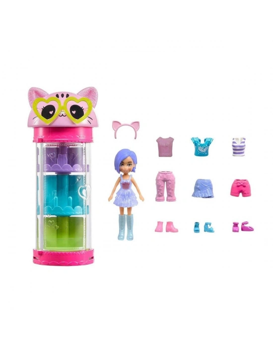 ÇOK SATAN HKW04 Polly Pocket Moda Eğlencesi Oyun Setleri-Mattel