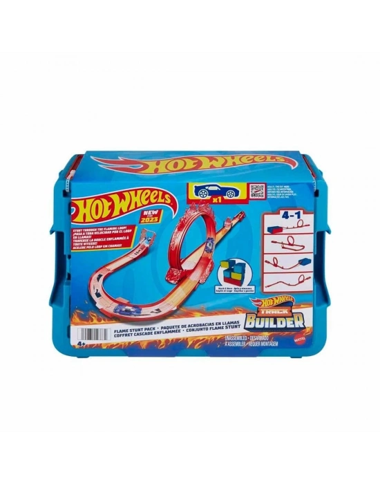 ÇOK SATAN HMC04 Hot Wheels Track Builder Alev Temalı Akrobasi Seti