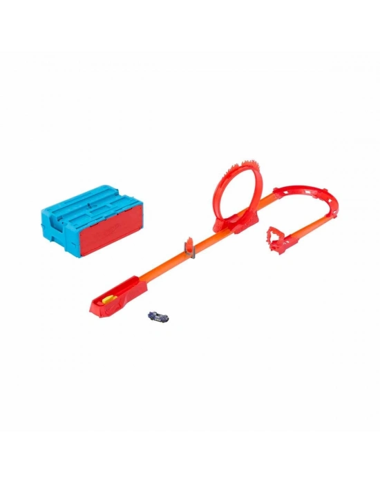 ÇOK SATAN HMC04 Hot Wheels Track Builder Alev Temalı Akrobasi Seti