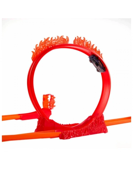 ÇOK SATAN HMC04 Hot Wheels Track Builder Alev Temalı Akrobasi Seti