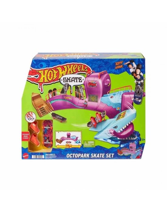 ÇOK SATAN HMK01 Hot Wheels Skate Ahtapot Kaykay Parkı Oyun Seti