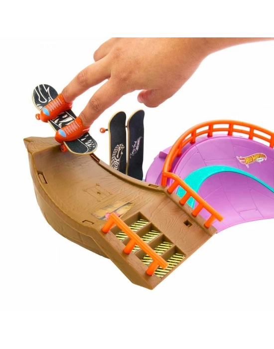 ÇOK SATAN HMK01 Hot Wheels Skate Ahtapot Kaykay Parkı Oyun Seti