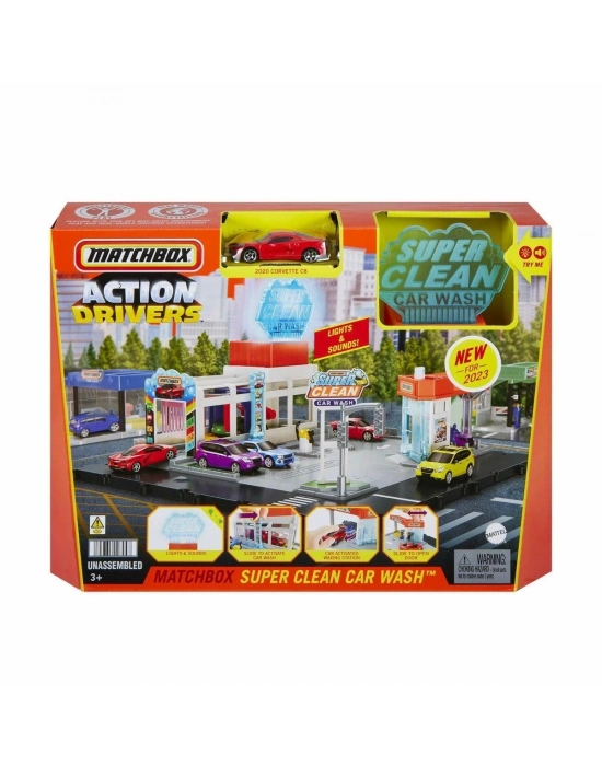 ÇOK SATAN HNJ54 Matchbox Aksiyon Sürücüleri Süper Oto Yıkama Oyun Seti
