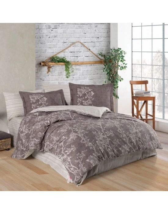 ÇOK SATAN Hobby Çift Kişilik Poplin Nevresim Takımı Dream Kahve