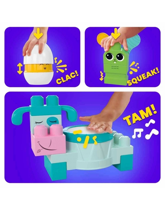 ÇOK SATAN HPB46 Mega Bloks® Çiftlik Orkestrası 40 parça +1 yaş