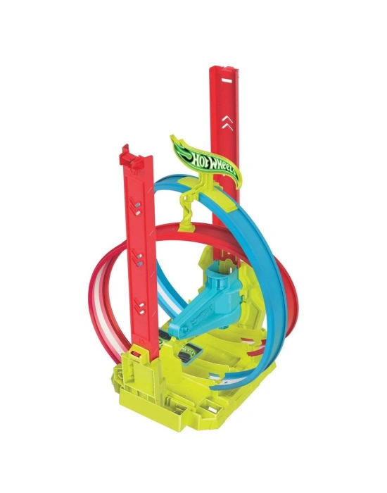 ÇOK SATAN HPC05 Hot Wheels Neon Yarışlar Çifte Çemberde Yarış Seti
