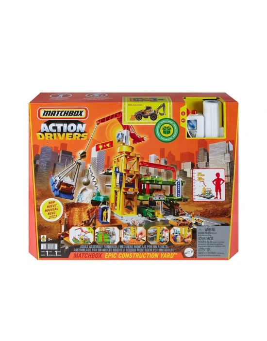 ÇOK SATAN HPD63 Matchbox Aksiyon Sürücüleri Muhteşem İnşaat Alanı Oyun Seti