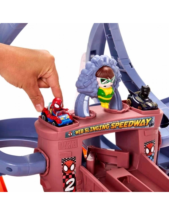 ÇOK SATAN HPL34 Hot Wheels Racerverse Marvel Pist Seti