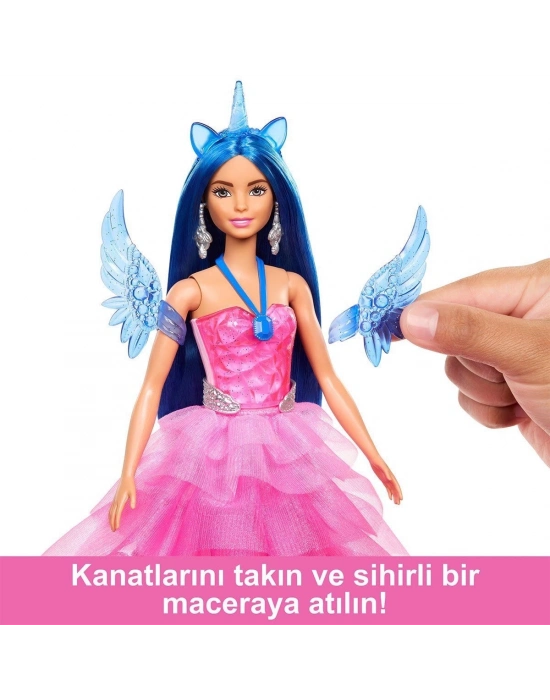 ÇOK SATAN HRR16 Barbie Mavi Saçlı Prenses Bebek