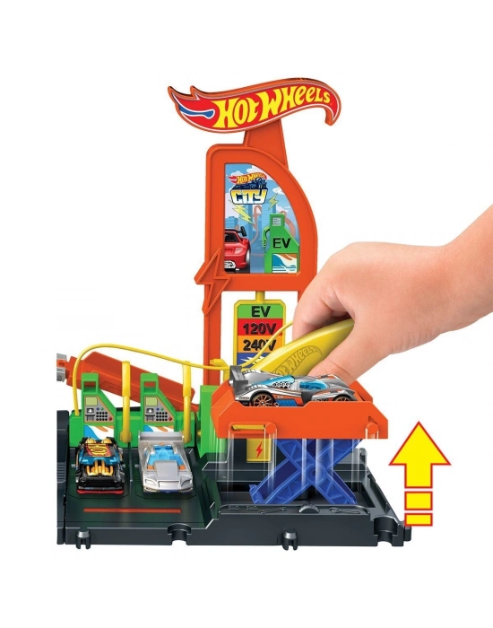 ÇOK SATAN HTN79 Hot Wheels Elektrikli Araç Şarj İstasyonu Oyun Seti