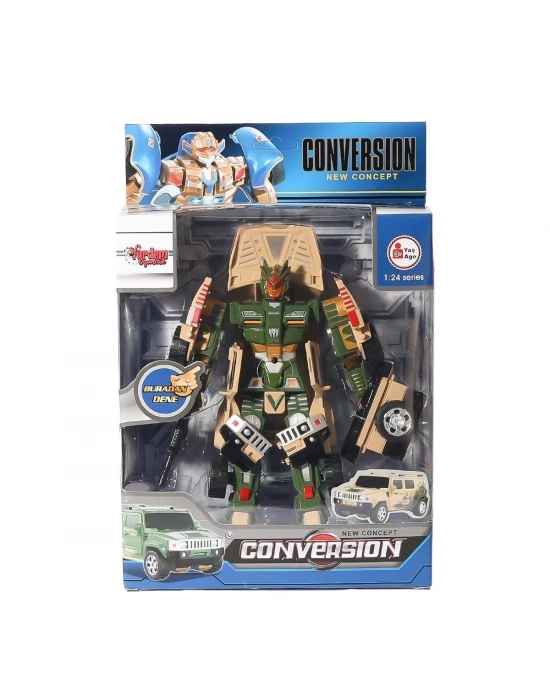 ÇOK SATAN HW-899-1-2-5 Dönüşebilen Robot Jeep 1:24 -Vardem