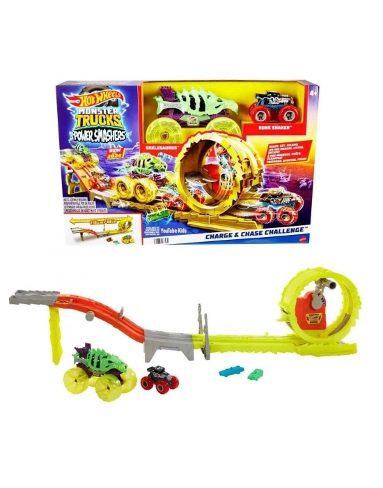 ÇOK SATAN HXT05 Hot Wheels Monster Trucks Power Smashers Oyun Seti