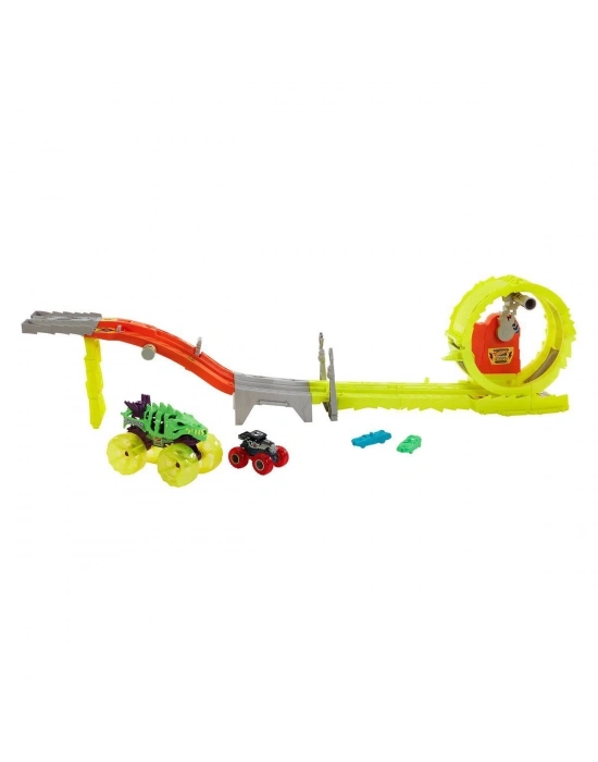 ÇOK SATAN HXT05 Hot Wheels Monster Trucks Power Smashers Oyun Seti
