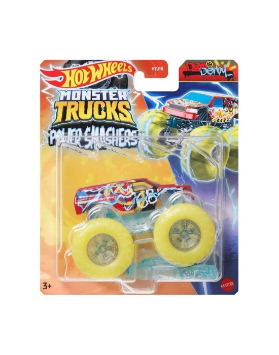 ÇOK SATAN HYJ19 Hot Wheels Monster Trucks Power Smashers 1:64 Arabalar