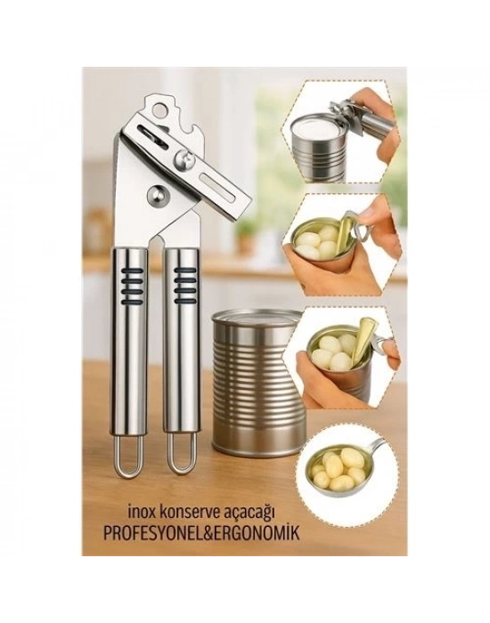 ÇOK SATAN Inox Çelik Konserve Açacağı - Ergonomik ve Profesyonel Kolay Konserve Açıcı