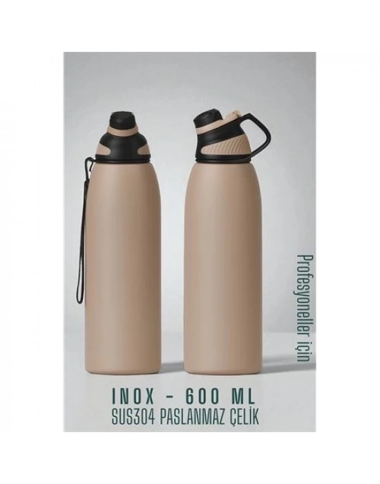 ÇOK SATAN Inox Çelik Termos - 600 ml  SUS304 Çelik Termos Profesyonel PUDRA