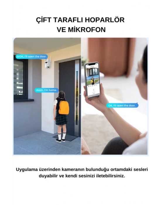 ÇOK SATAN Ip Kamera 2+2 Mp 4mp 1080p Ultra Hd Hareketli Sensör Dış Ortam Ip Kamera Speed Dome Akıllı Ip Çift Kamera
