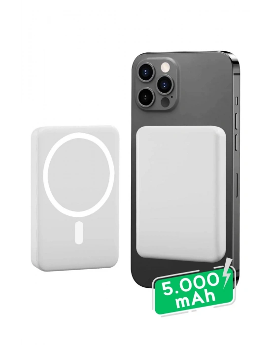 ÇOK SATAN Iphone Uyumlu 5000 Mah Wireless Magsafe Batarya-kablosuz Şarj Powerbank