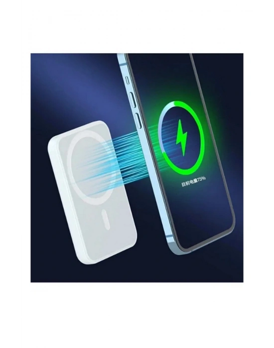 ÇOK SATAN Iphone Uyumlu 5000 Mah Wireless Magsafe Batarya-kablosuz Şarj Powerbank