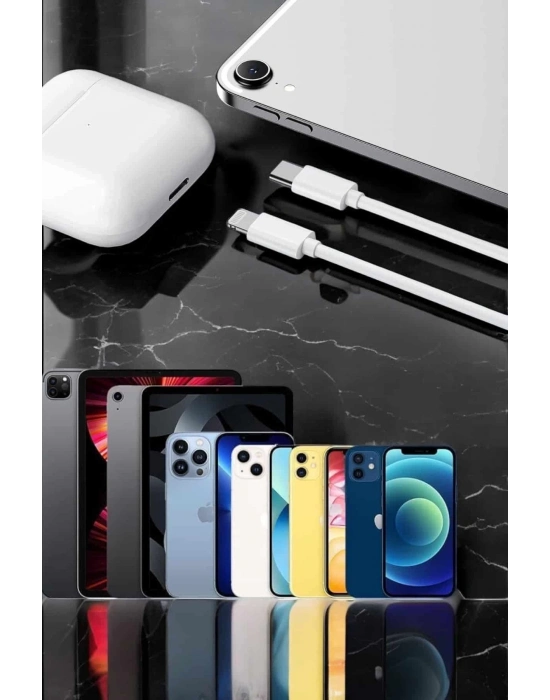ÇOK SATAN Iphone Uyumlu İOS Uyumlu Lightning Hızlı Şarj Tye C Lightning Şarj Kablosu
