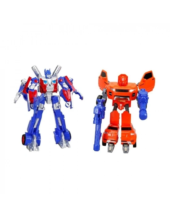 ÇOK SATAN Işıklı 2li Power Robot Transformer Dönüşen Araçlar