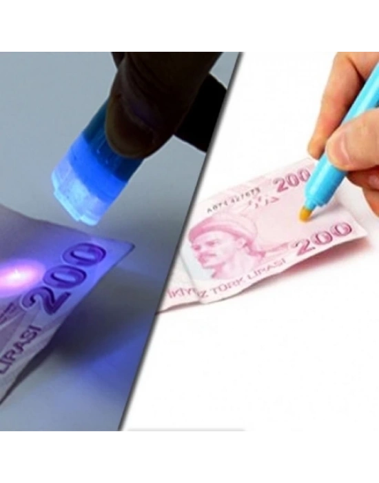 ÇOK SATAN Işıklı Sahte Para Kontrol Kalemi