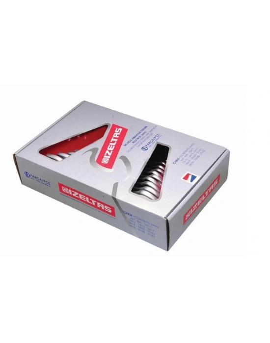 ® İzeltaş 0100 İki Ağız Anahtar Takımı Kısa Boy 8 Parça