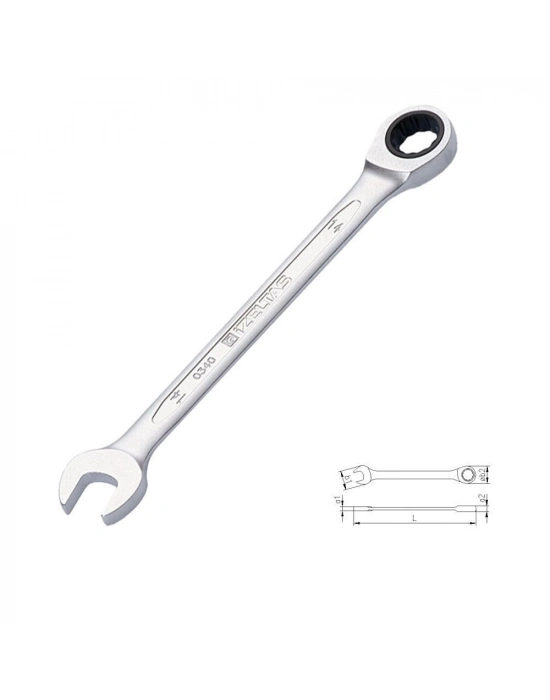 ® İzeltaş  0340 Cırcır Kombine Anahtar 17 mm