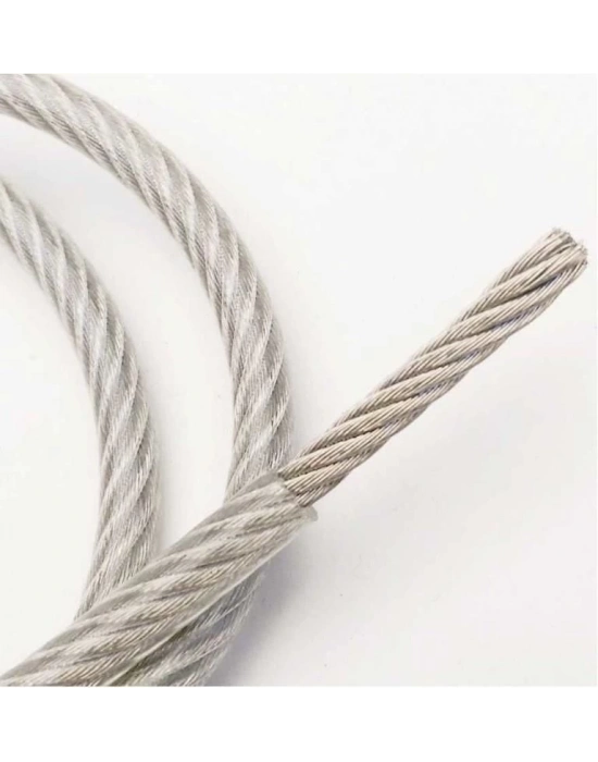 ® İzoleli Çelik Halat 8 mm 5 Metre