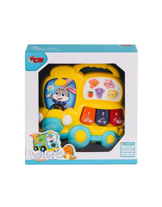 ÇOK SATAN JLG-855-63A Işıklı ve Müzikli Otobüs Bebek Piano