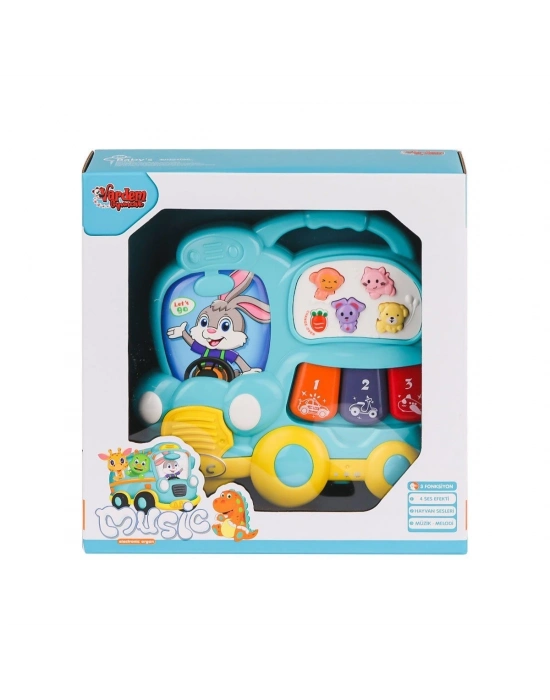 ÇOK SATAN JLG-855-63A Işıklı ve Müzikli Otobüs Bebek Piano