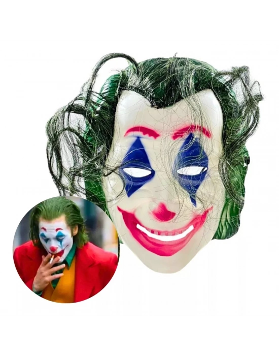 ÇOK SATAN Joaquin Phoenix Joker Maskesi Yeşil Saçlı