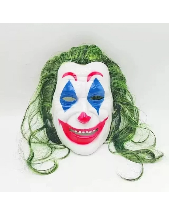 ÇOK SATAN Joaquin Phoenix Joker Maskesi Yeşil Saçlı