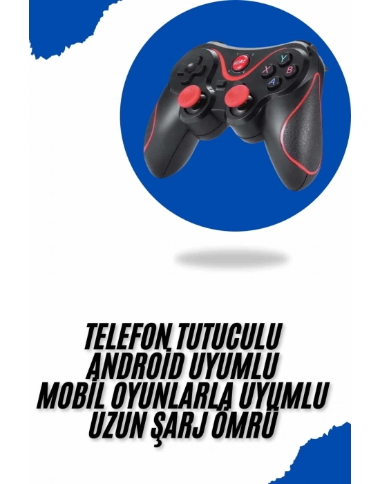 ÇOK SATAN Joystik Gamepad Bluetooth Telefon Tutucu Oyun Kolu Telefon Android Uyumlu