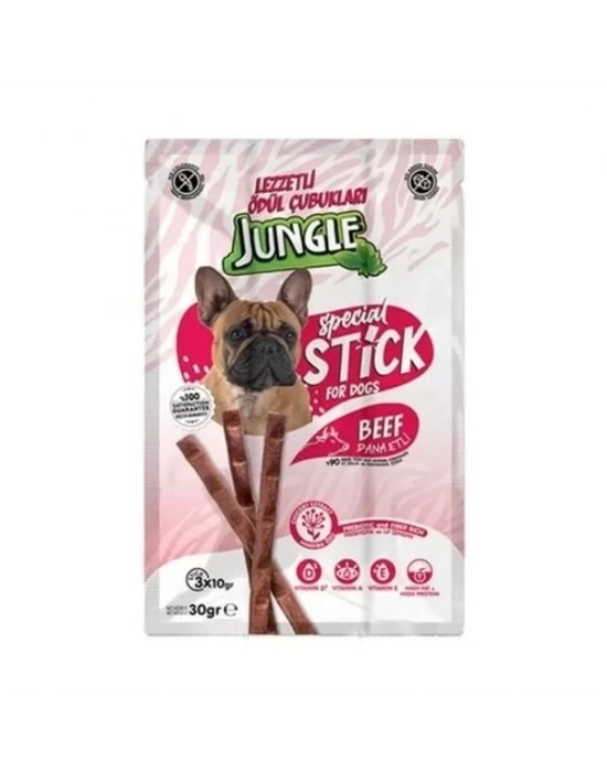 ÇOK SATAN Jungle Dana Etli Stick Köpek Ödülü 3 Adet 10 Gr