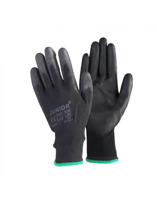 Junior JN1017 Siyah Pu Eldiven 8 No