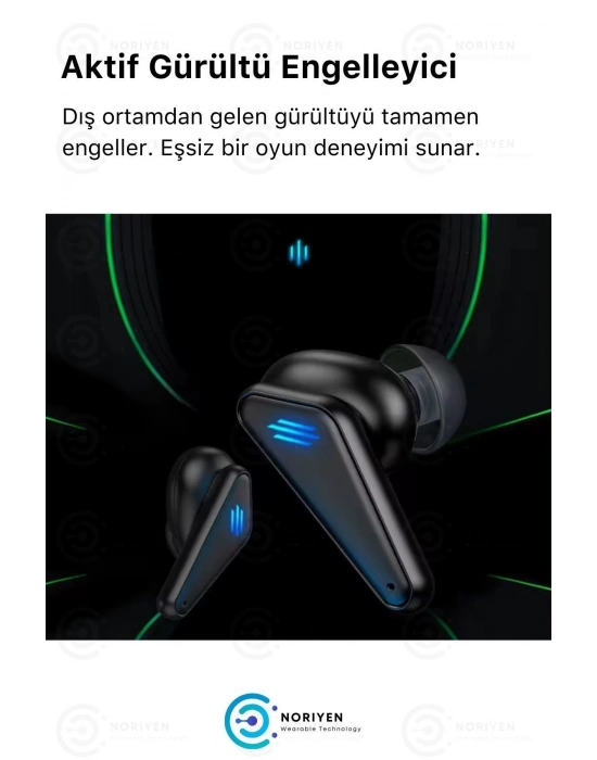 ÇOK SATAN K55 Tws Pro Oyuncu Kulaklığı 3D Stereo Ses Extra Bass Işıklı Mikrofonlu Bluetooth Kablosuz Kulaklık
