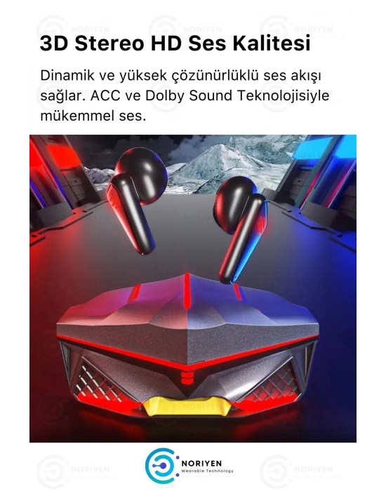 ÇOK SATAN K98 Pro Oyuncu HD Ses Mikrofonlu Işıklı Metal Kasa iOS Android Uyumlu Bluetooth Kablosuz Kulaklık