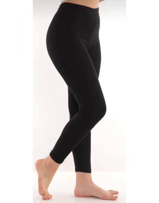 ÇOK SATAN Kadın Siyah Termal Tayt İçi Şardonlu