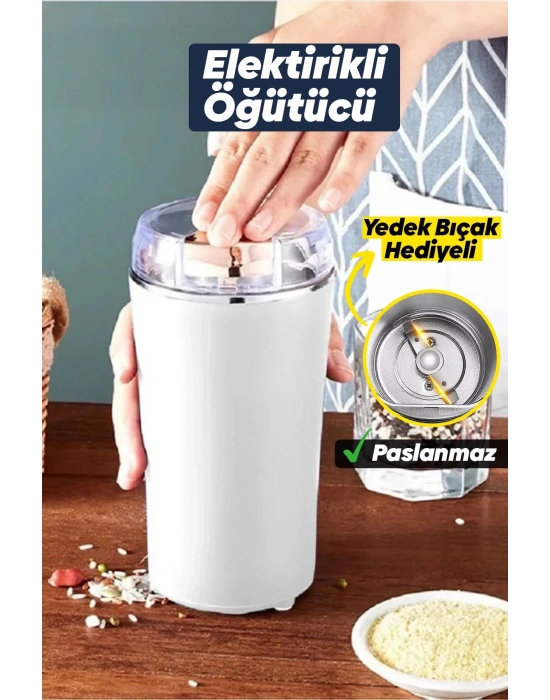 ÇOK SATAN Kahve ve Baharat Öğütücü Paslanmaz Çelik Elektrikli Öğütücü