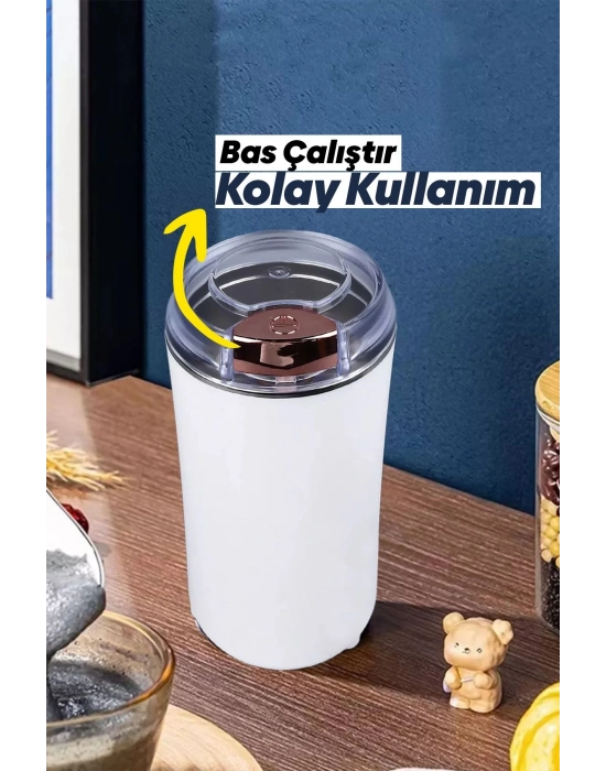 ÇOK SATAN Kahve ve Baharat Öğütücü Paslanmaz Çelik Elektrikli Öğütücü