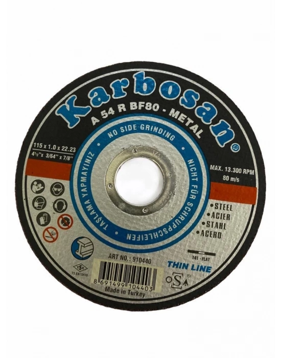 ® Karbosan 115X1,0X22 Thinline Metal Kesici