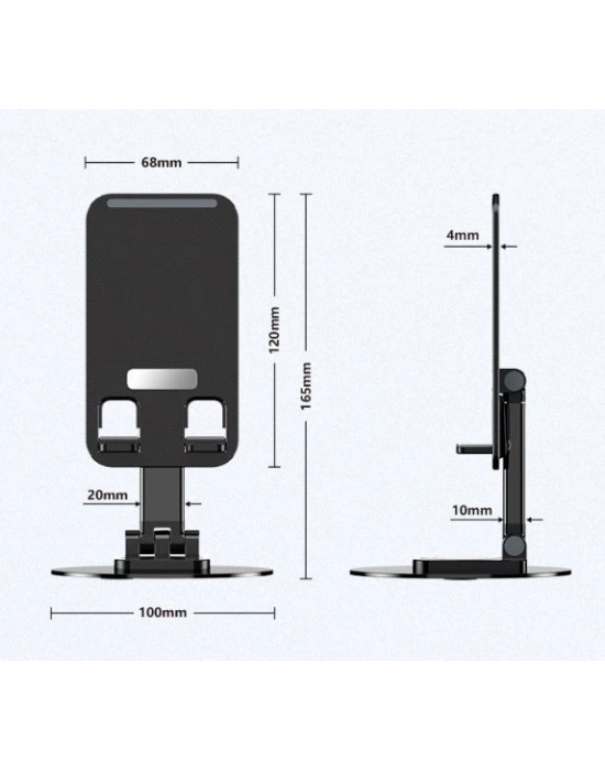 ÇOK SATAN Katlanabilir Telefon Tutucu Stand Yuvarlak Tabanlı MC-460