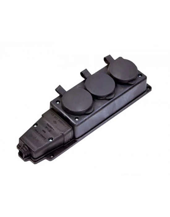 ® Kauçuk 220V Uzatma 3lü Priz