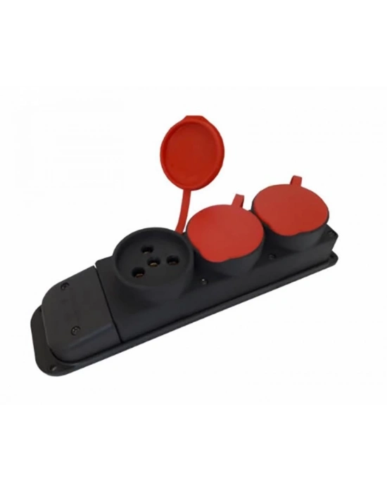 ® Kauçuk 380 Volt Trifaze Dişi Fiş